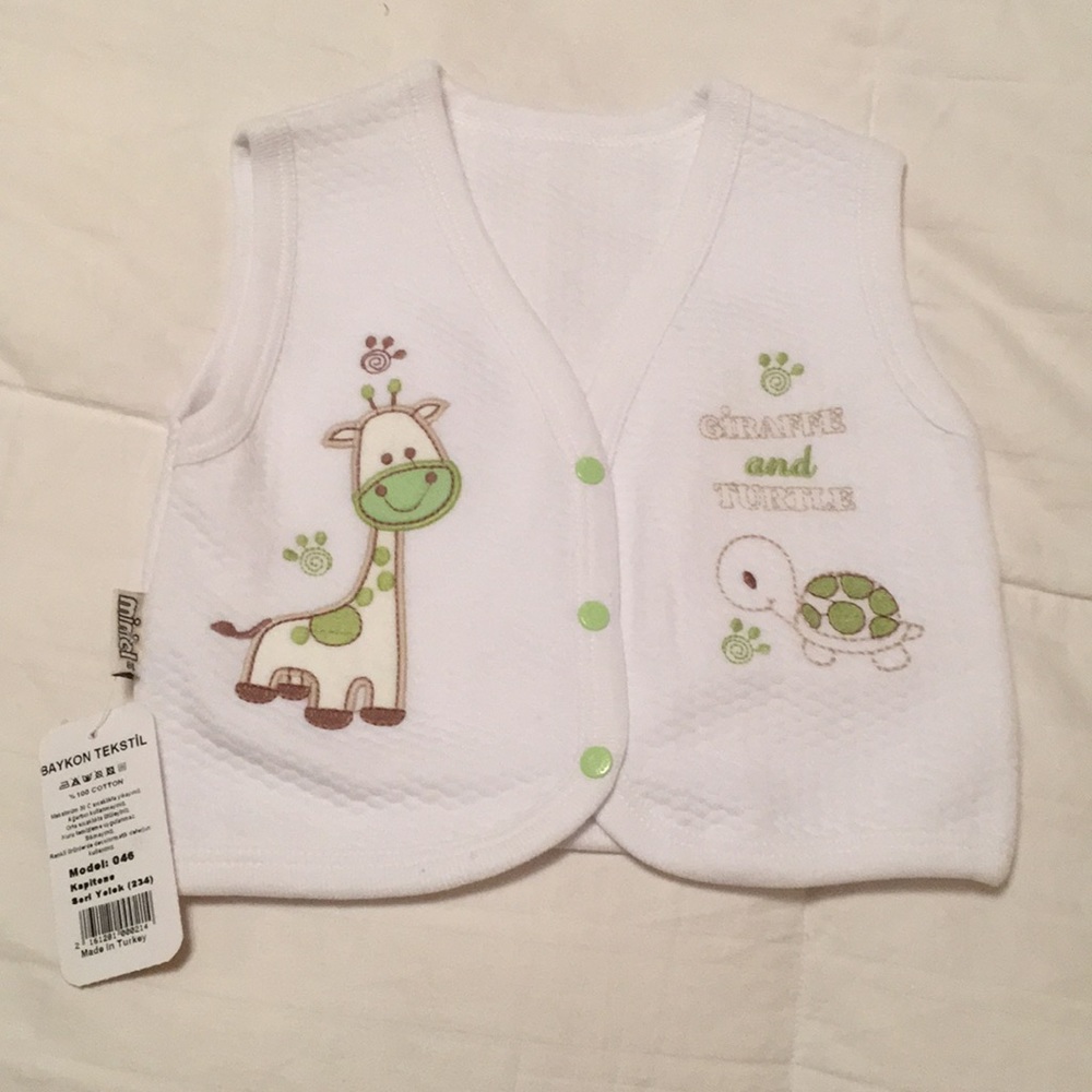 Baby vest 100% cotton from the country of Turkey